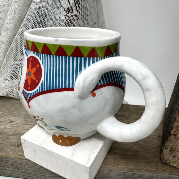 Hand-Painted Elephant Mug By Pier 1 Imports - Picture 4 of 7